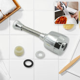 360° Rotating Faucet Sprayer – Water-Saving Splash-Proof Aerator for Kitchen & Bathroom (6 Inch)