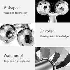 Handheld 3D Roller Face and Body Massager