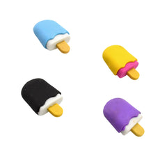 Cone, Donut & Lollipop Eraser Set for Kids’ School Gifts (1 Set 4 Pc, Themed)