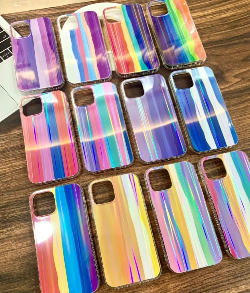 Rainbow Shiny Hard Case For Redmi