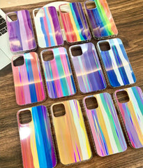 Rainbow Shiny Hard Case For Iphone