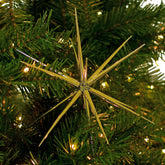 3D Gold Star Hanging Decoration Star, Acrylic Look Hanging Luminous Star for Windows, Home, Garden Festive Embellishments for Holiday Parties Weddings Birthday Home Decoration (Medium)