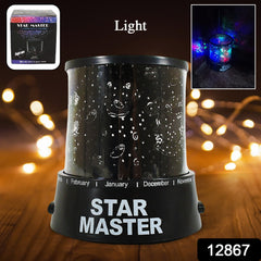 LED Projector Night Light Amazing Lamp, 3 Battery operated lamps, Rotation With the music Function, Master for Kids Bedroom Home Decoration Night Romantic Gift (Battery Not Included / 1 pc)