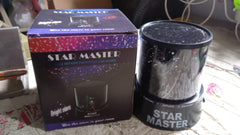 LED Projector Night Light Amazing Lamp, 3 Battery operated lamps, Rotation With the music Function, Master for Kids Bedroom Home Decoration Night Romantic Gift (Battery Not Included / 1 pc)