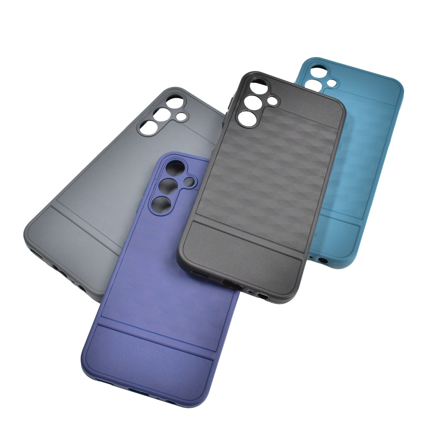 Diamond Textured Soft Silicone Case For Samsung