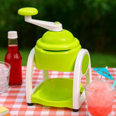 Miracle Small Plastic Ice Gola Maker Ice snowmaker Machine | Ice Crusher | Indoor Outdoor Manual With Steel Blade & Anti slip Grip (1 Pc)