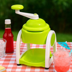 Miracle Small Plastic Ice Gola Maker Ice snowmaker Machine | Ice Crusher | Indoor Outdoor Manual With Steel Blade & Anti slip Grip (1 Pc)