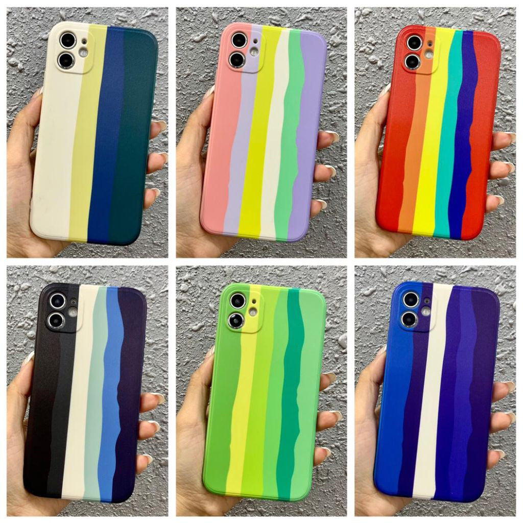 Rainbow Soft Print Case For Vivo
