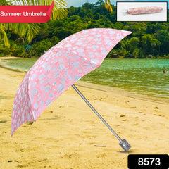 3-Fold Umbrella Summer Sun Protection Foldable Cute Umbrella || UV Protection Sun Umbrella || Travel Accessories || Umbrella for Children, Girls, and Boys (1 Pc)