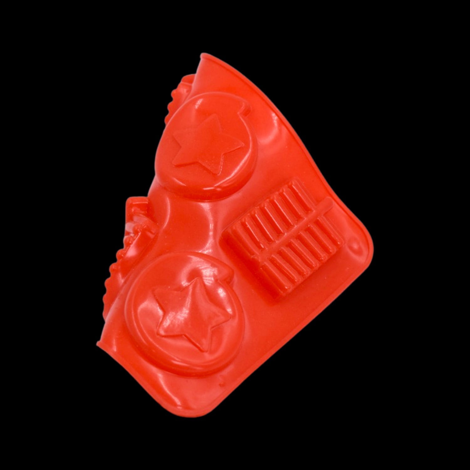 4882 6cavity Chocolate Mould Tray | Cake Baking Mold | Flexible Silicon Ice Cupcake Making Tools DeoDap
