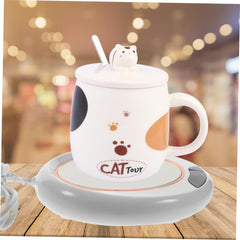 5576 USB Warm Coaster Heated Coffee Mug Portable Office Desk Portable Cup, Heater Coffee Mug Warmer Electric Cup Warmer (1 Pc)