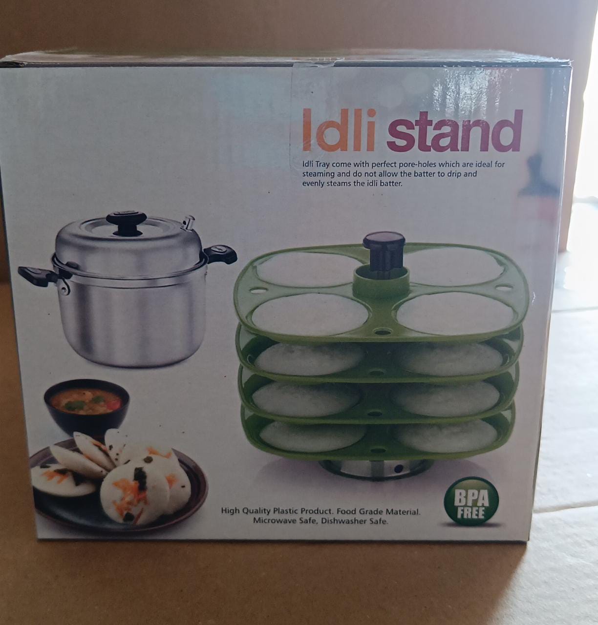 5346 3 Layer Idli Stand used in all kinds of household kitchen purposes for holding and serving idlis.