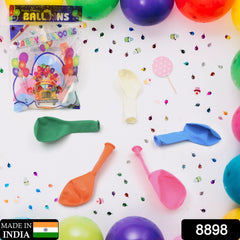 8898 Multicolor Balloons Kinds of Latex Balloons for Birthday/Anniversary/Valentine's/Wedding/Engagement Party Decoration Birthday Decoration Items for Kids Multicolor (24 Pcs Set)