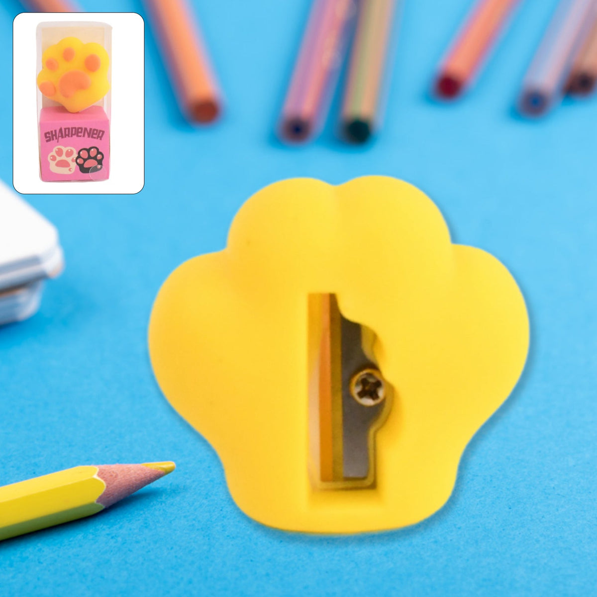 2 in 1 Pencil Sharpener & Eraser for Kids, Fancy Sharpeners