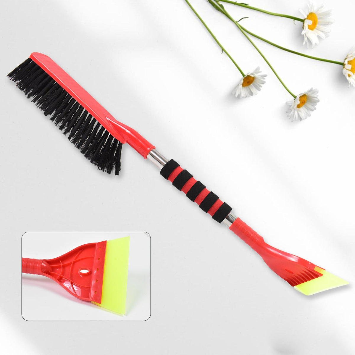 Ice Scraper Car Snow Brush 2 in 1 Comfortable Grip (1 Pc / 67 Cm Long)