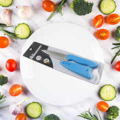 Sharp and durable stainless steel fruit knife with non-slip handle