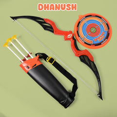 Arrow Big & Archery Toy (1 Dhanush, 3 Arrow, 1 Target, 1 Arrow Holder / 1 Set)