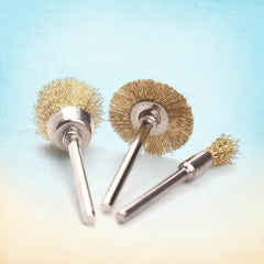 Brass Wire Wheels, 3 Pcs Brass Wire Wheels, Rust Removal Tool