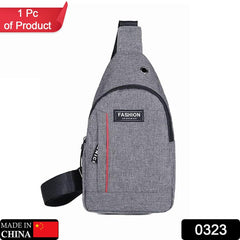 0323 grey Waterproof Anti Theft Crossbody fanny pack waist bag PU Leather Shoulder Bags Chest Men Casual fashion USB Charging earphone hook Sling Travel Messengers Bag DeoDap