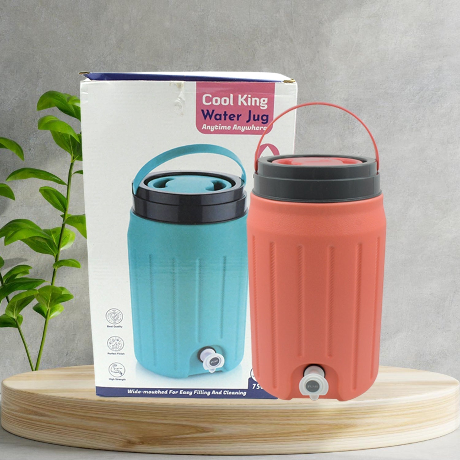 Insulated Plastic Water Rover Jug with a Sturdy Handle, Water Jug Camper with Tap Plastic Insulated Water Water Storage Cool Water Storage for Home & Travelling (3000ML, 7500ML, 12000ML)