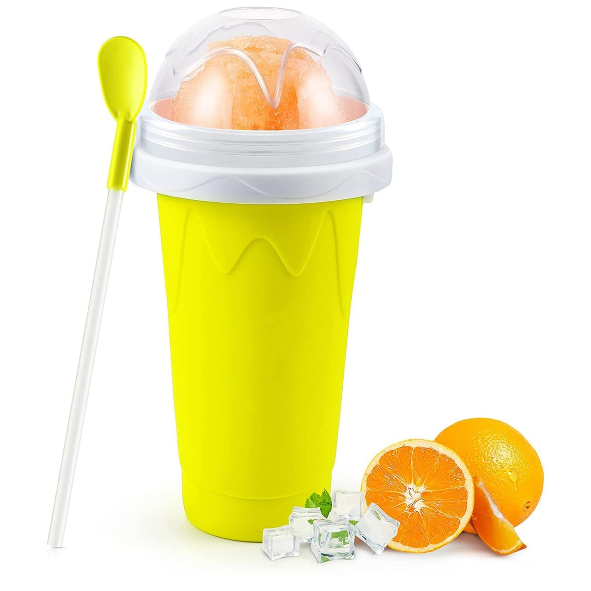 Smoothies Maker Cup, Magic Quick Frozen Smoothies Cup Cooling Cup Double Layer Squeeze Cup Slushy Maker (1 Pc)