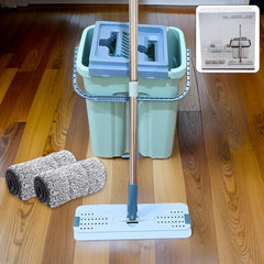 2-in-1 Flat mop and Bucket Set