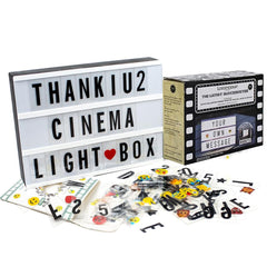 Black Mini A6 Magnetic Cinematic Light Box with 82 Characters and 10 Emojis  (1 Set)