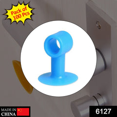 6127 Door Stopper Mini Anti-Collision Silicone Door Handle Crash Pad (Pack of 100Pc) DeoDap