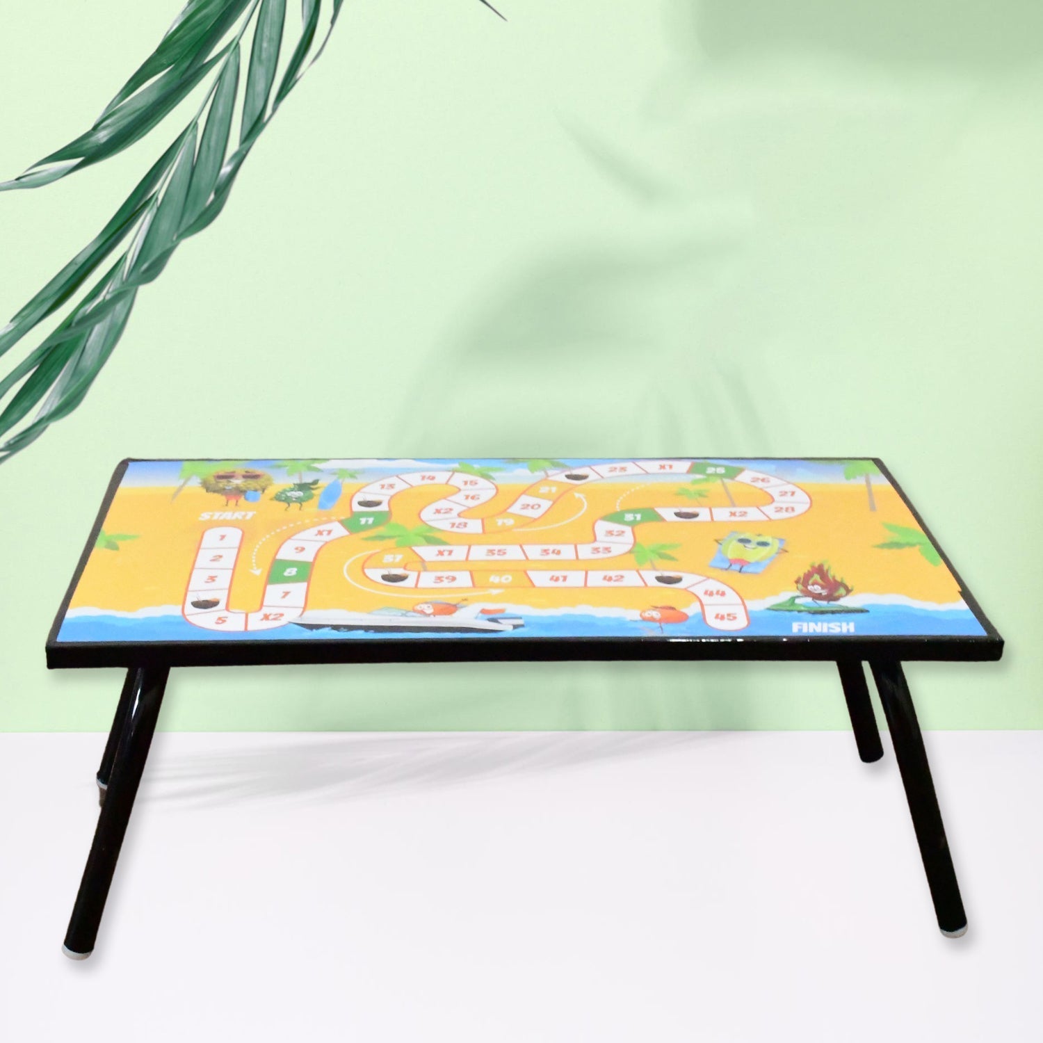 Foldable Multipurpose Mix Design Games Table Board || Bed Study Table (48 × 28 Cm / 1 Pc)  