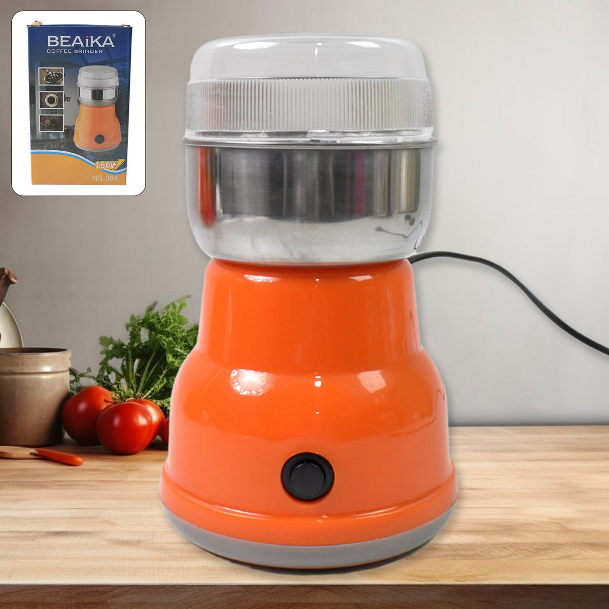 Multi Function Electric Small Food Grinder Grain Grinder (100-200w / 4 Blade / 1 Pc)