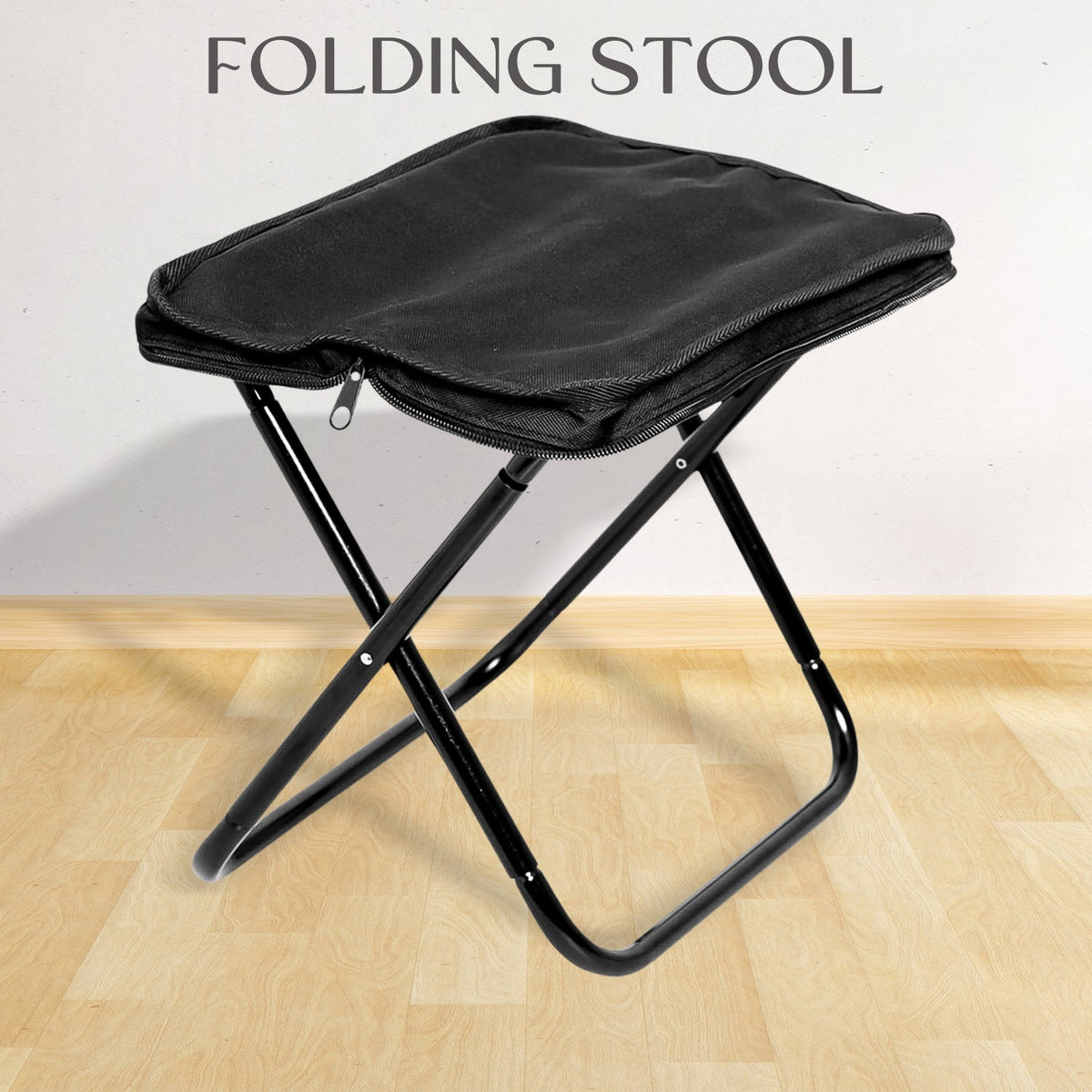 Folding Camping Stool Collapsible Camp Stool Portable Seat Travel Little Stools (1 Pc)