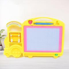 Bus Shape Drawing & Writing Slate Board for Kids (1 pc / 32 × 21 Cm)