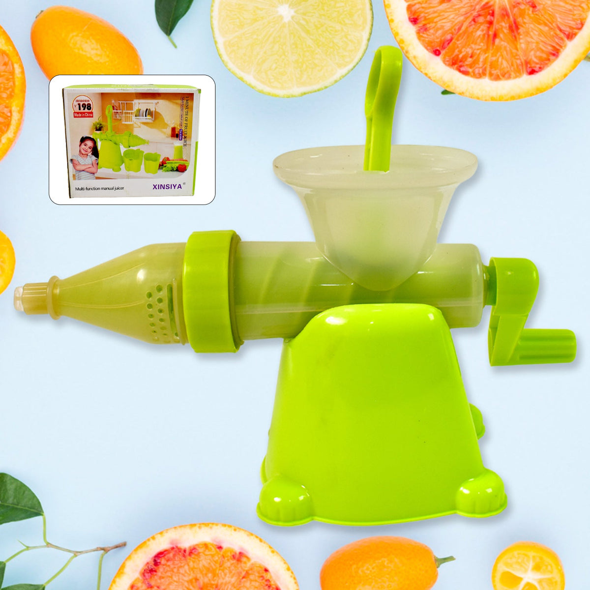 Manual Juicer Modern Plastic Fruit and Vegetable Juicer (1 Pc / Bowl Not Included)