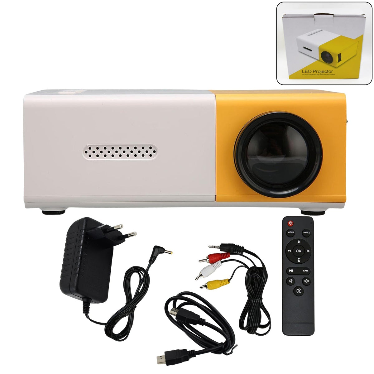 Portable Mini LED Projector (1 Set)