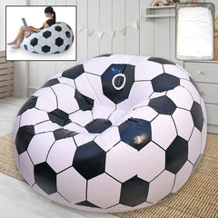 Foldable Sofa, Cartoon Style Inflatable Folding Chair, Ball Chair, Inflatable Sofa for Adults, Kids size (110cm x 80cm)