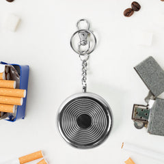 Mini Pocket SS Ashtray with keyring (1pc)