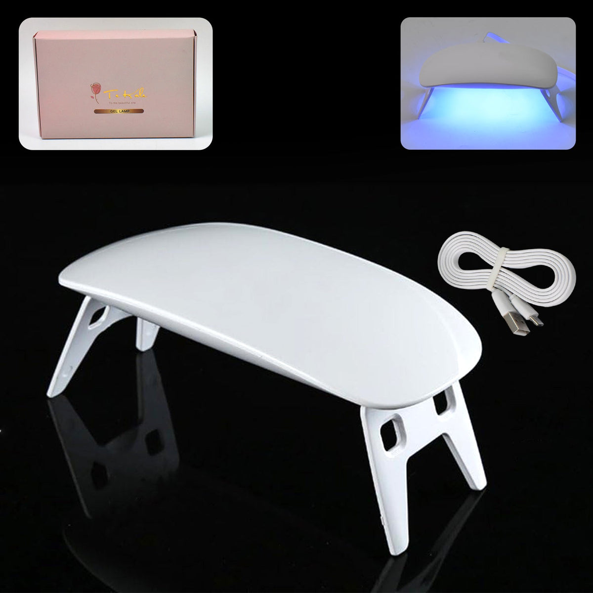 UV LED Lamp Nail Dryer Mini Portable Nail Lamp Professional  (1 Pc)