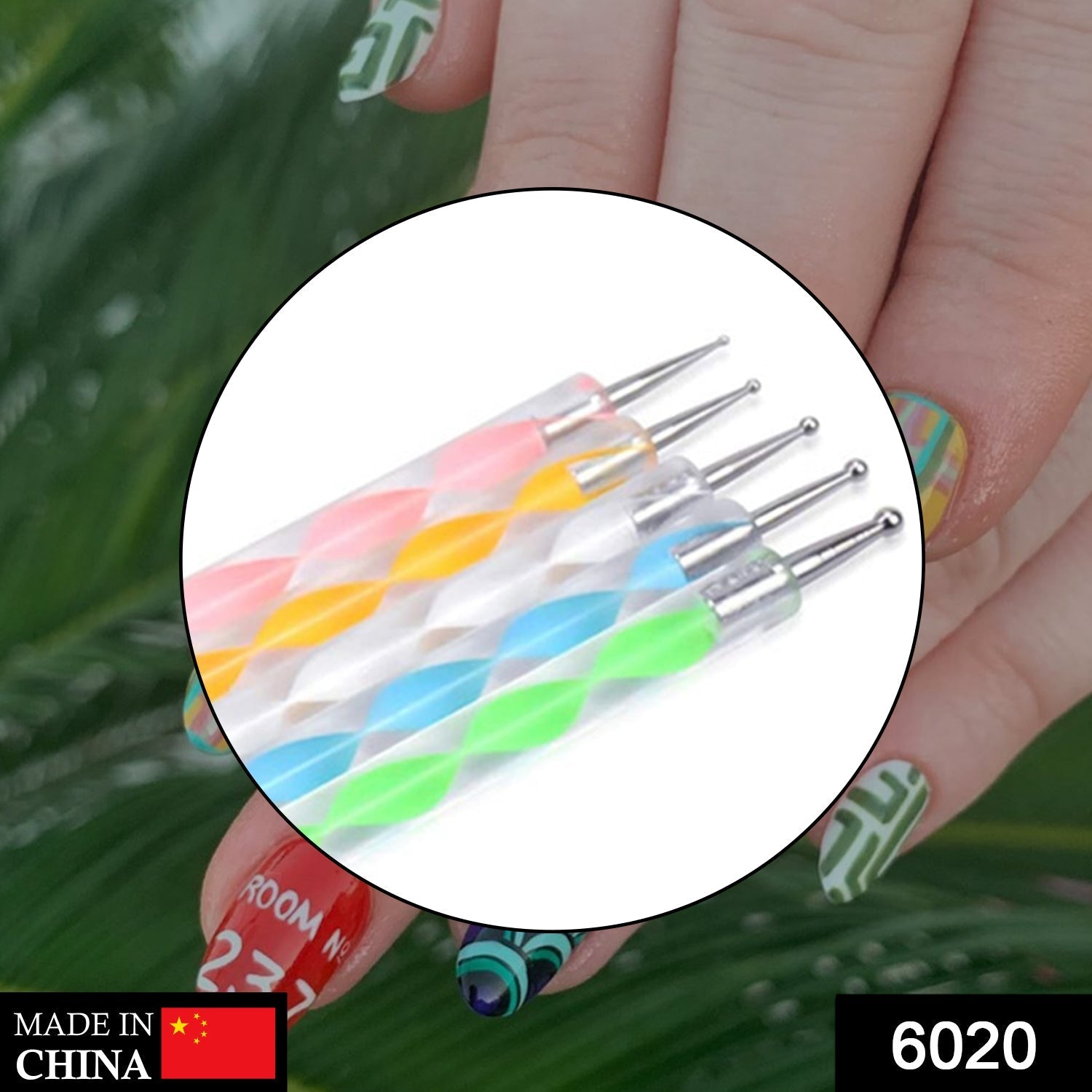 6020 Nail Art Point Pen and Set Used by Women’s and Ladies for Their Fashion Purposes. DeoDap