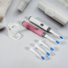 12712 Adult Waterproof Electric Toothbrush Strong Sonic Charging with 4 Toothbrush Head and a toothbrush holder