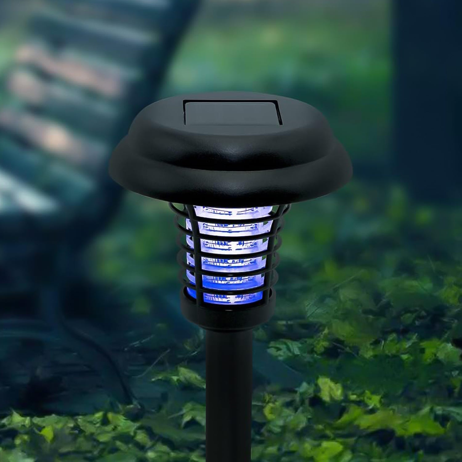 Garden Lighting UV LED Solar Powered LED Mosquito Trap / Bug Zapper  (1 Pc)