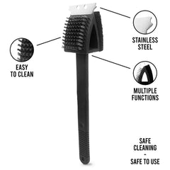 6659 Silicone Toilet Brush with Slim Holder Flex Toilet Brush Anti-drip Set Toilet Bowl Cleaner Brush,