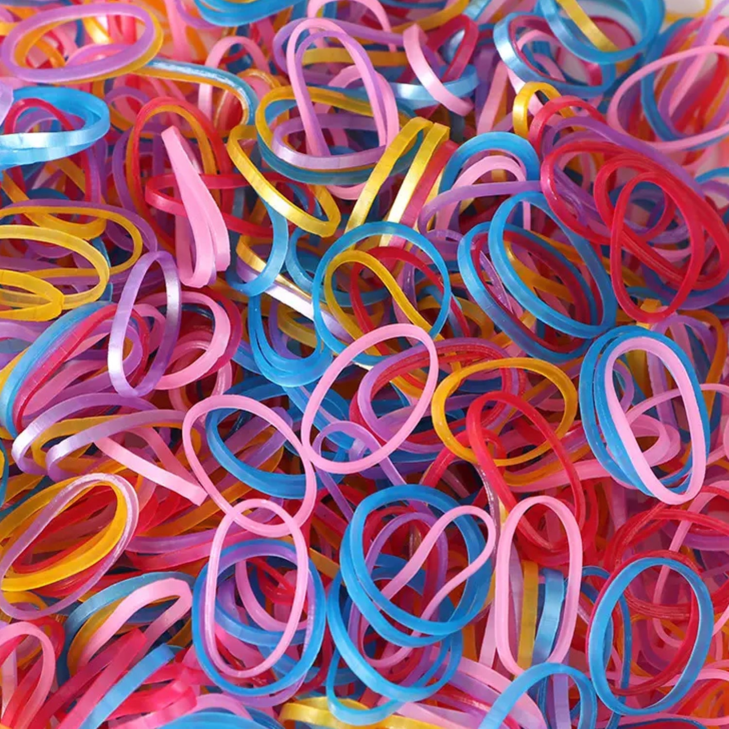 4354 RUBBER BAND FOR OFFICE/HOME AND KITCHEN ACCESSORIES ITEM PRODUCTS, ELASTIC RUBBER BANDS, FLEXIBLE REUSABLE NYLON ELASTIC UNBREAKABLE, FOR STATIONERY, SCHOOL MULTICOLOR (0.5 Inch / 50 Gm)