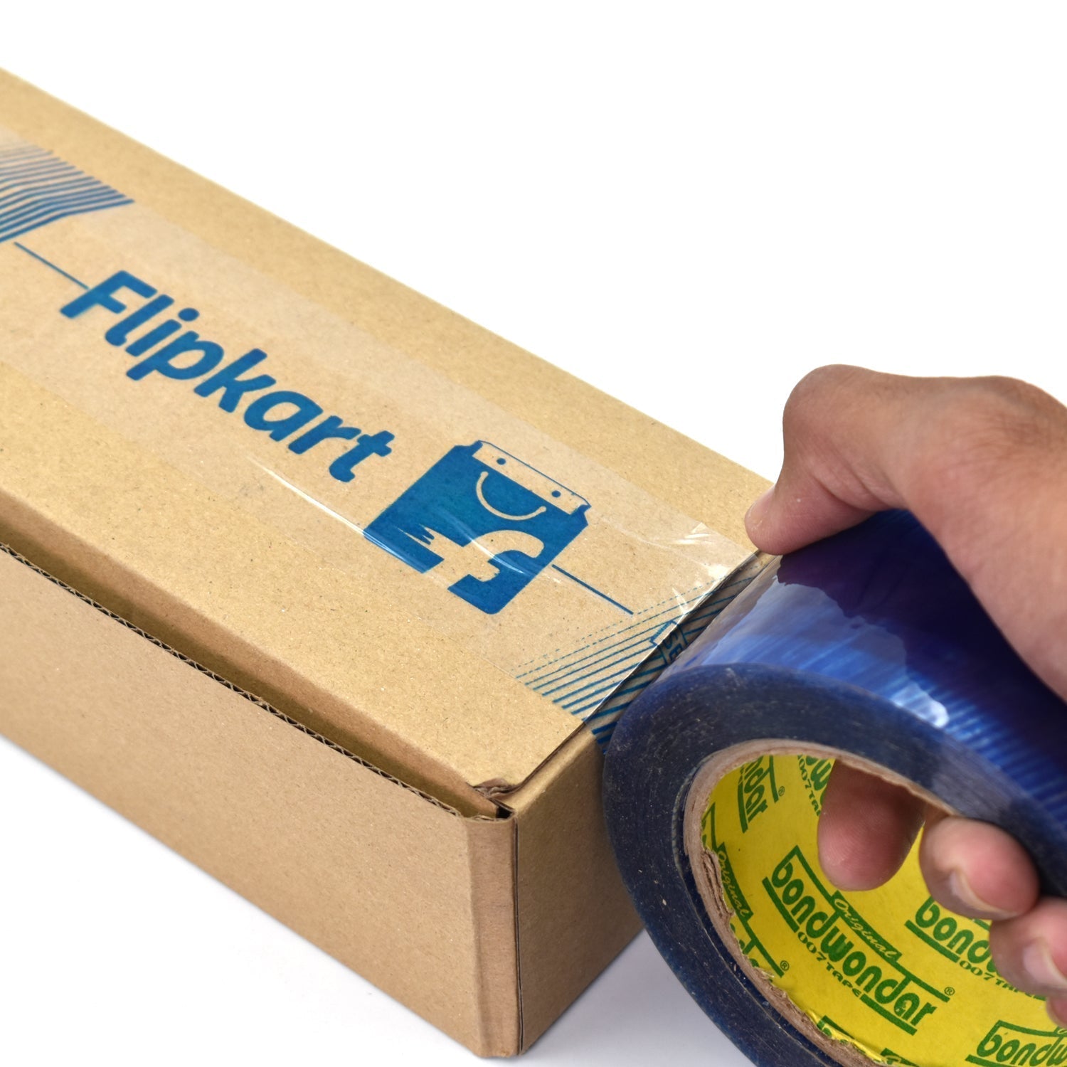 7436 Flipkart Print Blue Tape For Packaging Gifts And Products By Flipkart For Shipping And Delivering Purposes Etc. DeoDap