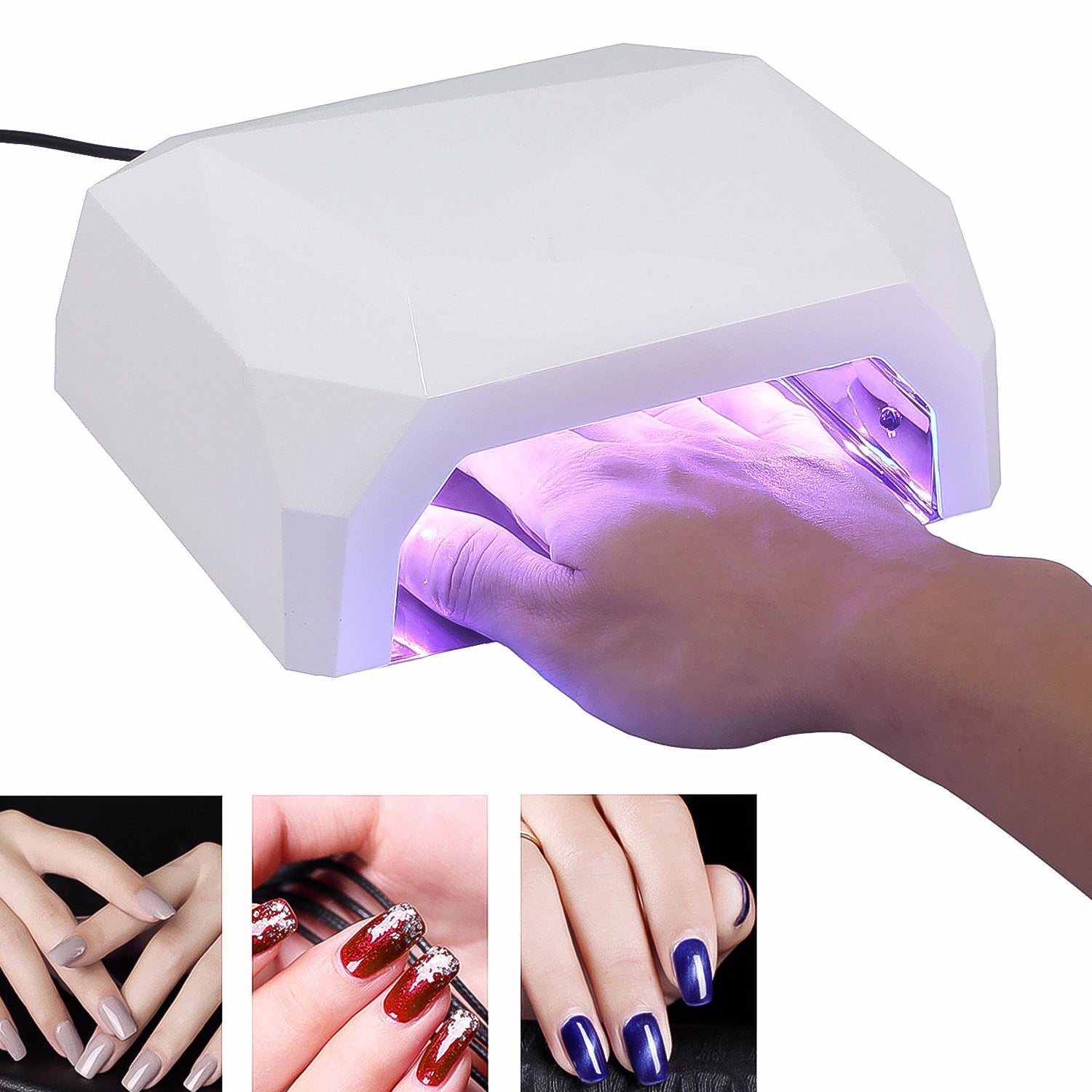 18W LED UV Lamp Nail Dryer Gel Nail Lamp Nail Polish Curing Lamp (1 Pc)