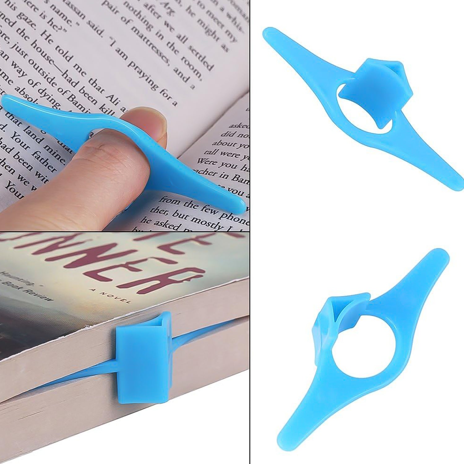 Multi-Function Plastic Thumb Book Support Book Page Holder (1 Pc)