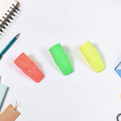 Pencil Top Eraser Rubber Erasers (1 Pc / Mix Colour & Design)