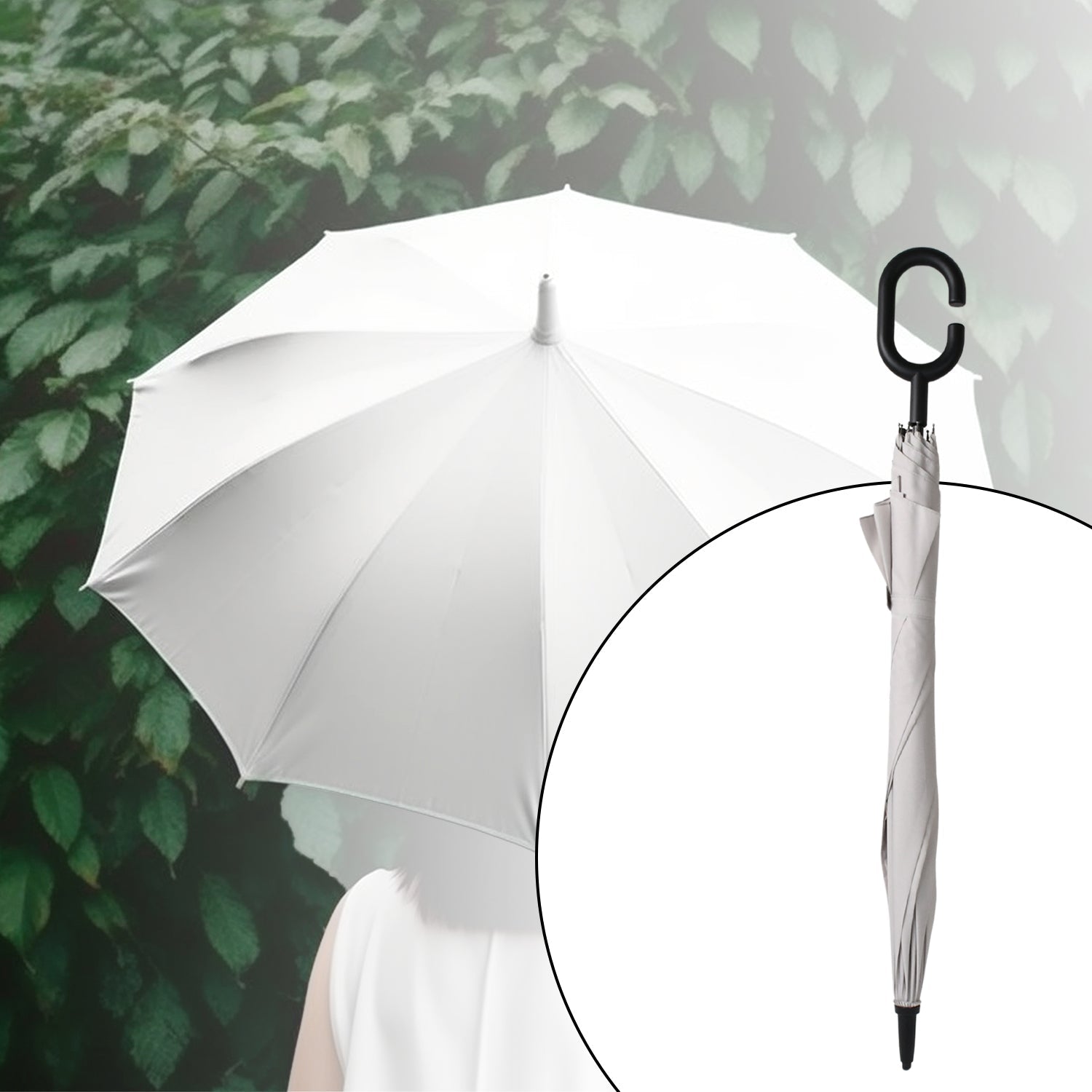 8551 Umbrella Summer Sun and Rain Protection Foldable Cute Umbrella & C-Shaped Handle || UV Protection Rain Sun Umbrella || Travel Accessories || Umbrella for Children, Girls, and Boys (1 Pc / Mix Color) 