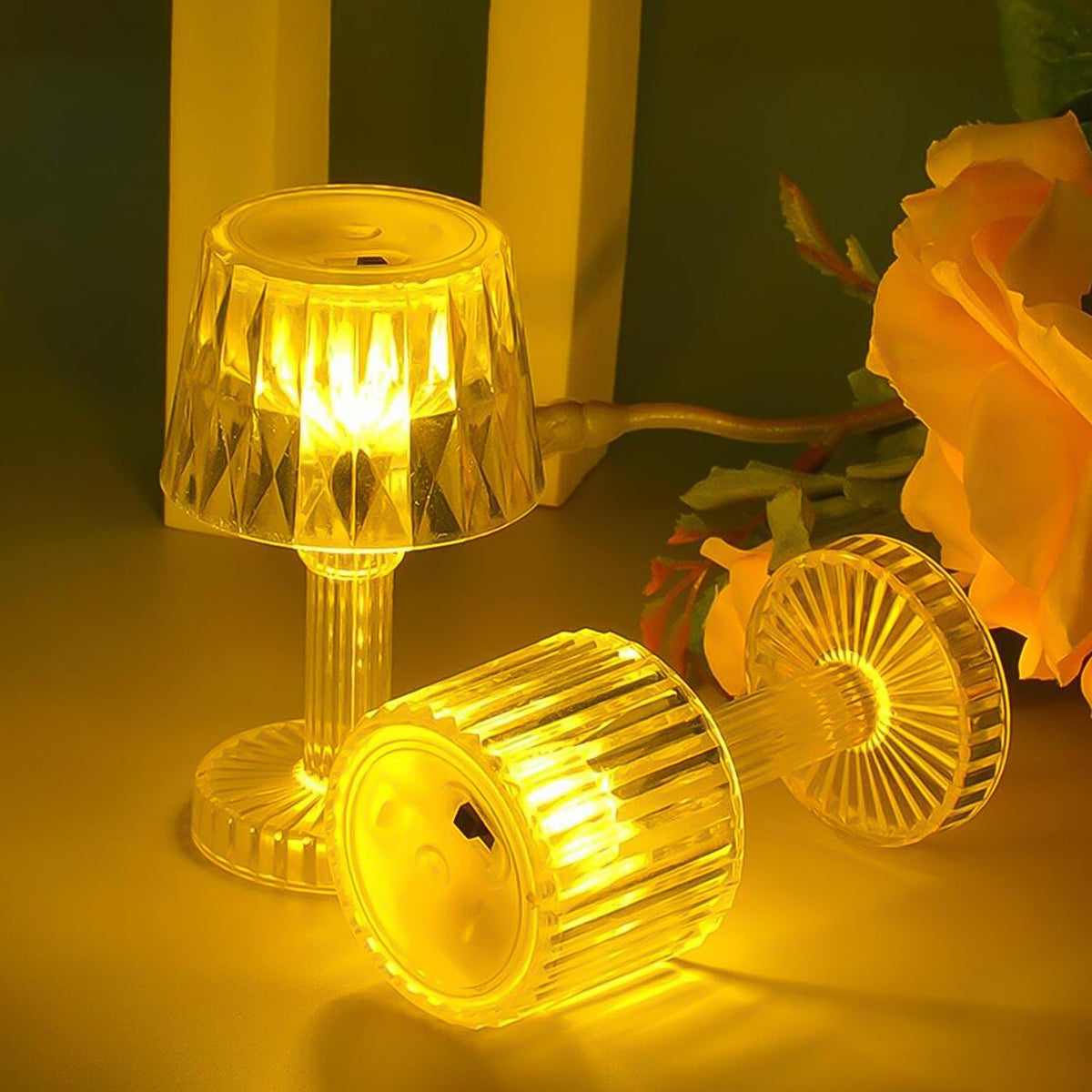 LED Candle lamp, Table Lamp Portable Plastic Lamps (1 Pc / Small)