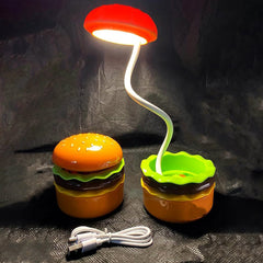 Burger Delight: Folding LED Night Lamp (1 Pc)