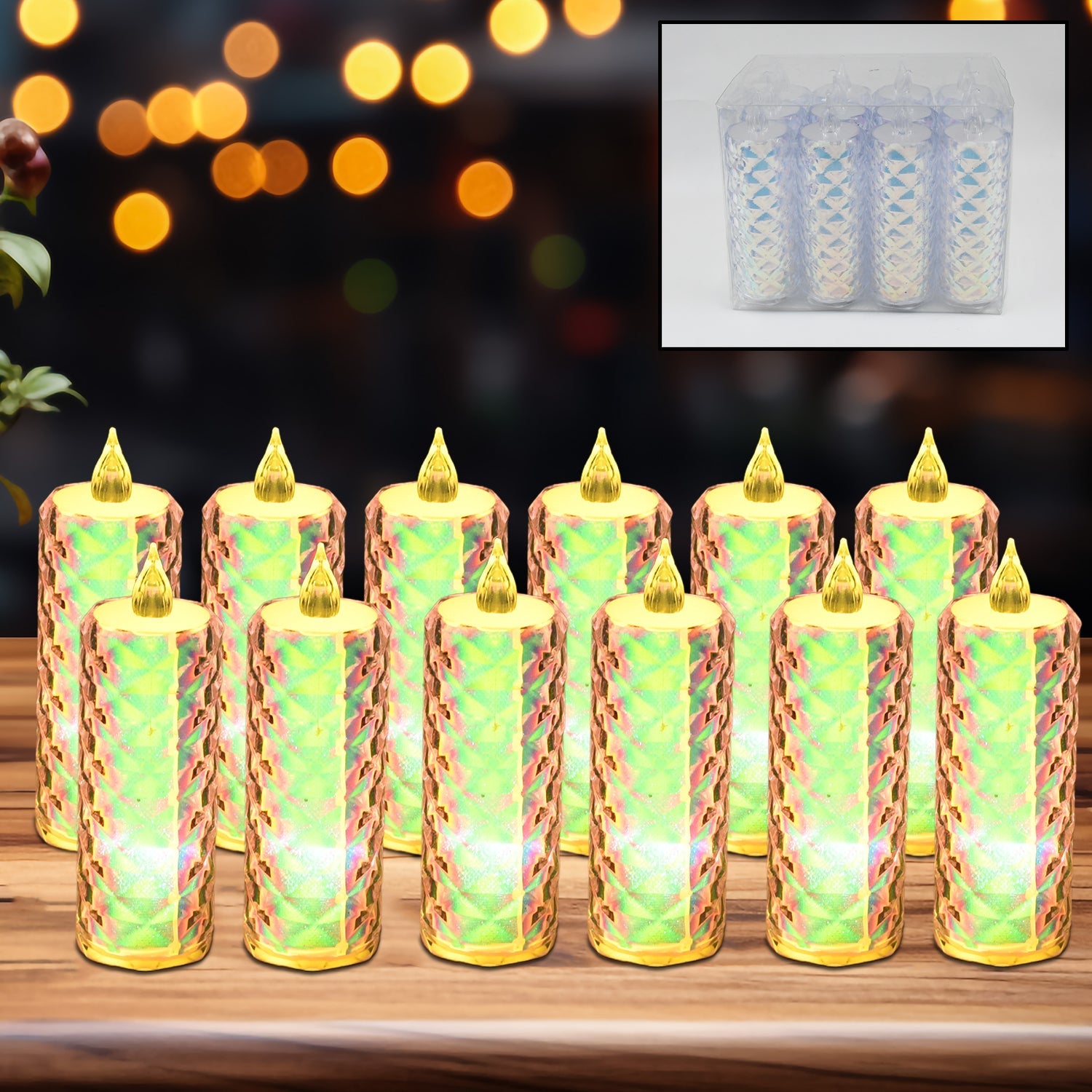 Festive Lighting for Any Occasion: 12 Pack LED Tealight Candles